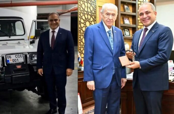 Devlet Bahçeli, MYK üyesine klasik araç hediye etti
