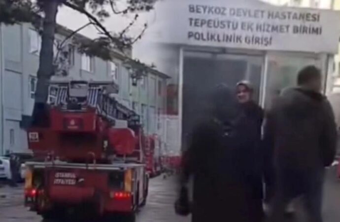 Beykoz Devlet Hastanesi’nde yangın