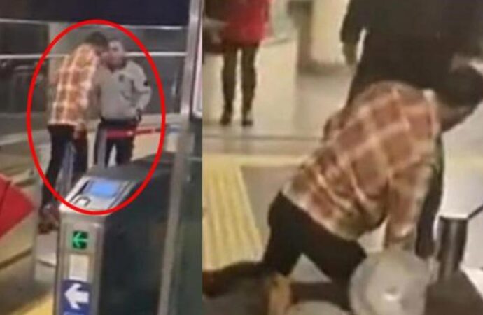 Marmaray’da güvenlik görevlisi yolcuyu vurdu