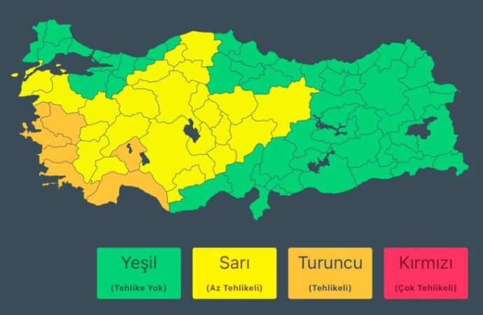 İçişleri Bakanlığı 6 il için uyarı verdi