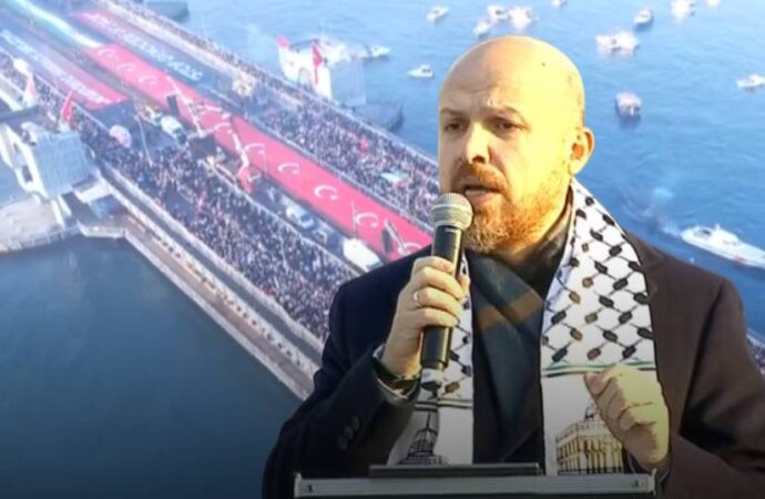 Gazze mitinginde Bilal Erdoğan konuştu: Kimse sanmasın ki Türkiye uyuyor