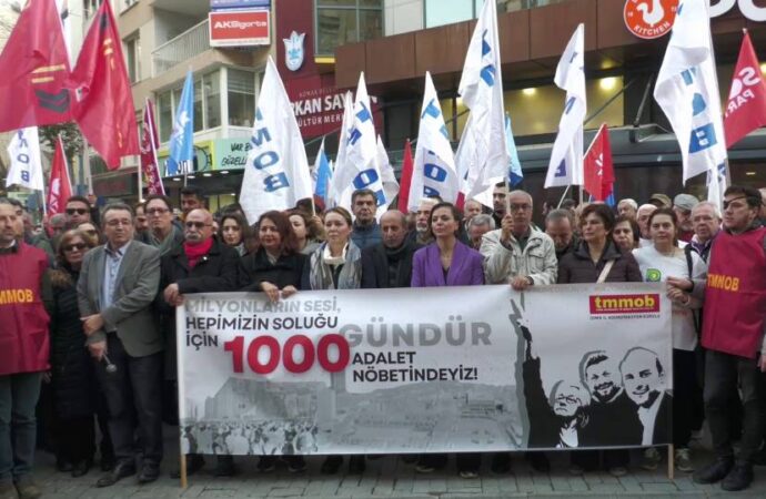 Gezi nöbetinin 1000. gününde TMMOB’dan çağrı: Arkadaşlarımızı derhal serbest bırakın