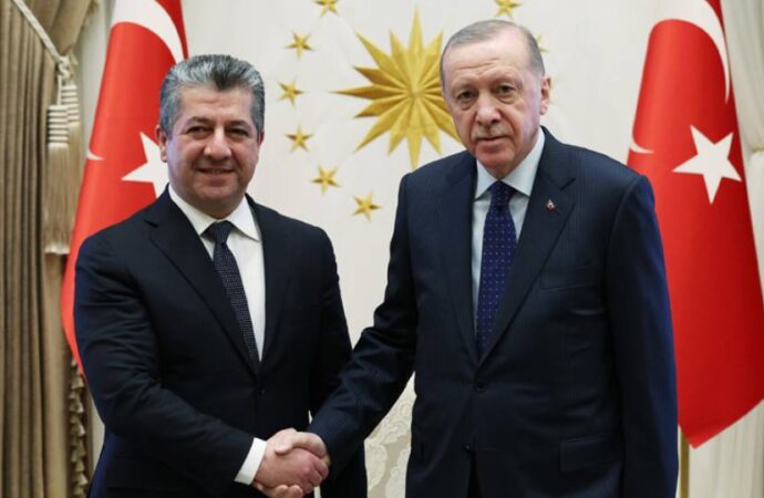 Erdoğan, IKBY Başkanı Barzani ile görüştü