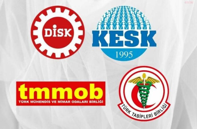 DİSK, KESK, TMMOB ve TTB’den İstanbul Barosu’na destek