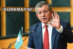 Ahmet Davutoğlu, kadınlara ve gençlere “Korkmayın” diyerek seslendi: “Karanlık günlerin bir şafağı vardır! O şafak yakındır!”