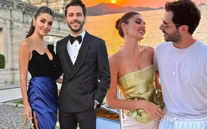 Hande Erçel ve Hakan Sabancı’dan romantik tatil pozları!