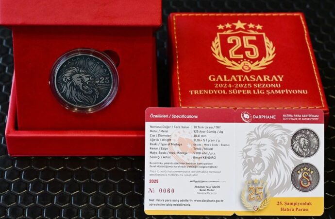 Darphane, Galatasaray’ın 25. Şampiyonluğu Anısına Hatıra Para Çıkarıyor