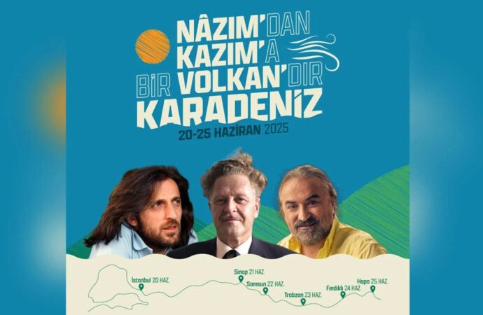 Nâzım’dan Kazım’a Bir Volkan’dır Karadeniz” İstanbul’da Anılıyor