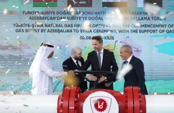 Türkiye’den Suriye’ye İlk Kez Doğal Gaz Akışı